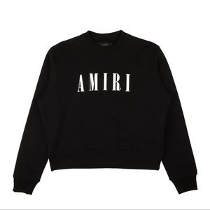 NEW AMIRI Black Core Logo Crewneck Sweatshirt Size  L $650
